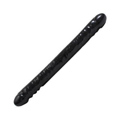 Double Header Dong 18 Inch Veined Black