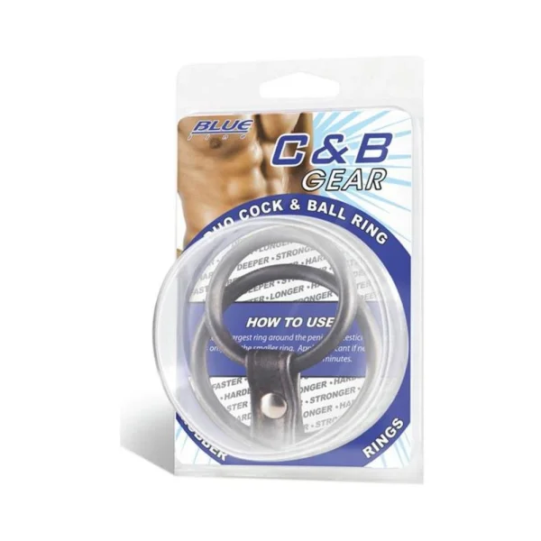 C & B Gear Duo Cock And Ball Ring Black