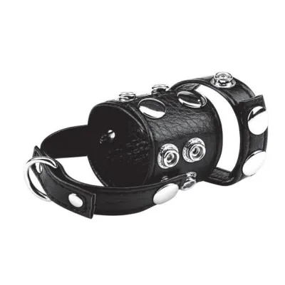 C B Gear Cock Ring with Ball Stretcher 1 5 inches