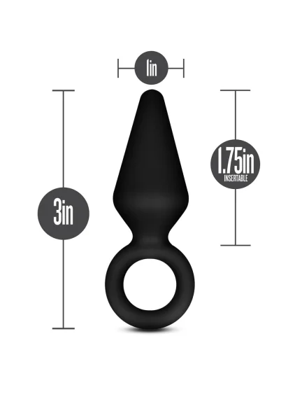 Anal Adventures Platinum - Silicone Loop Plug - Small