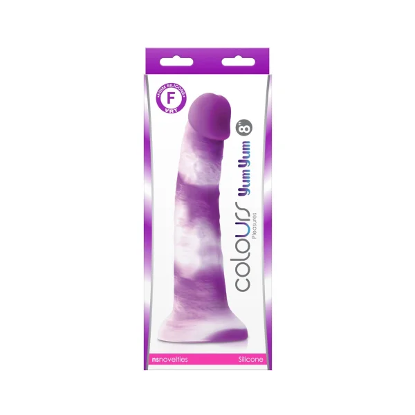Colours - Pleasures - Yum Yum 8 In. Dildo - Purple