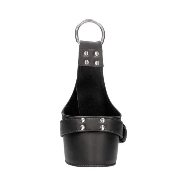 Ouch! Pain - Calf Leather Suspension Wrist Bondage Handcuffs