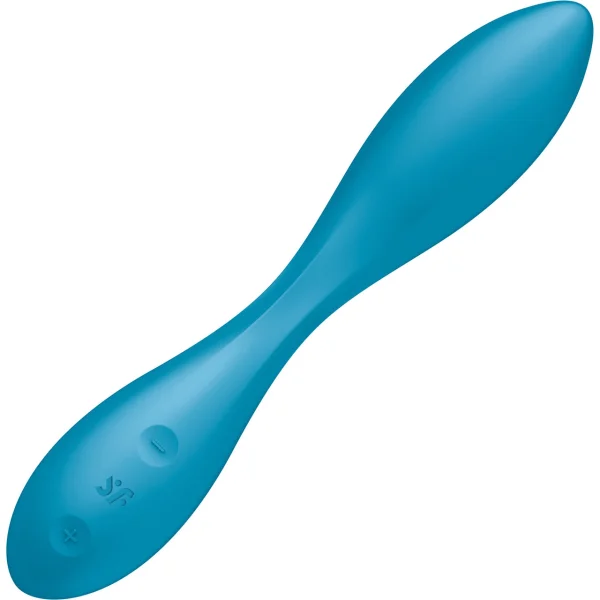 Satisfyer G-Spot Flex 1 Silicone Rechargeable Waterproof 12-Function G-Spot Vibrator - Petrol