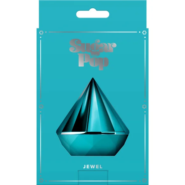 Sugar Pop Jewel Rechargeable Silicone Pressure Wave Clitoral Stimulator - Teal