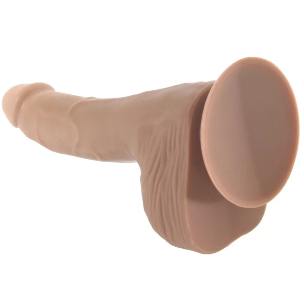 Silicone Studs Realistic 8" Suction Cup Dildo - Caramel