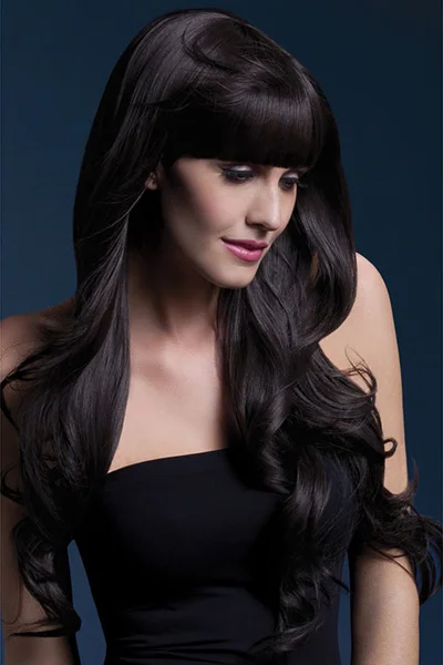 Smiffys Yasmin Brown Long Loose Curls Wig — image 3 of 6