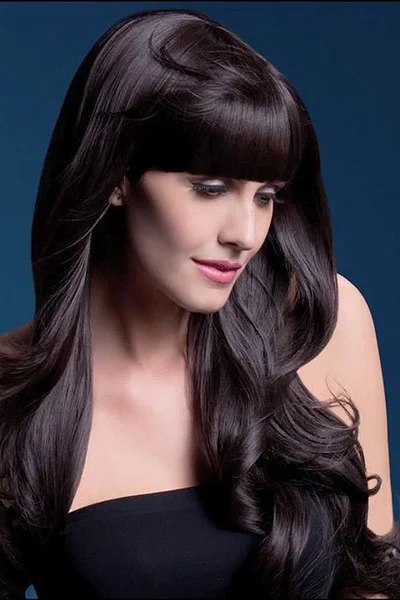 Smiffys Yasmin Brown Long Loose Curls Wig — image 4 of 6