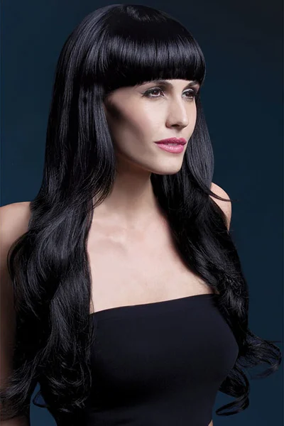 Smiffys Yasmin Black Long Loose Curls Wig — image 5 of 6