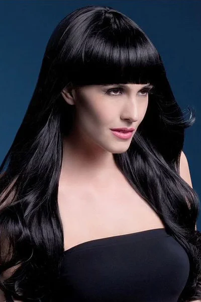 Smiffys Yasmin Black Long Loose Curls Wig — image 6 of 6