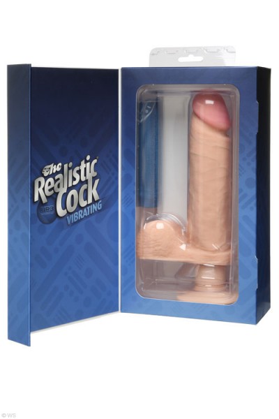 Doc Johnson Realistic Vibrating 8" Dong with Suction Cup