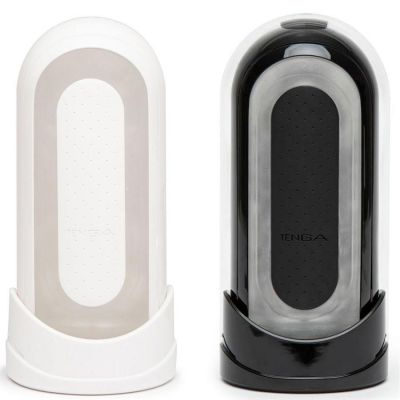 Tenga Flip Zero 0 Reusable Realistic Male Masturbator Black White
