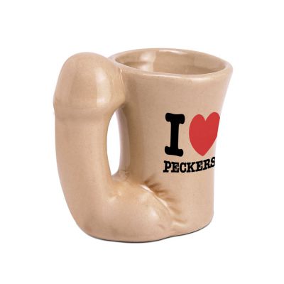 Pipedream I Love Peckers Ceramic Shot Glass