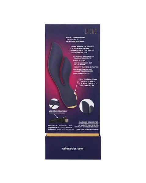 Chic Lilac Rabbit Vibrator - 7 Inch