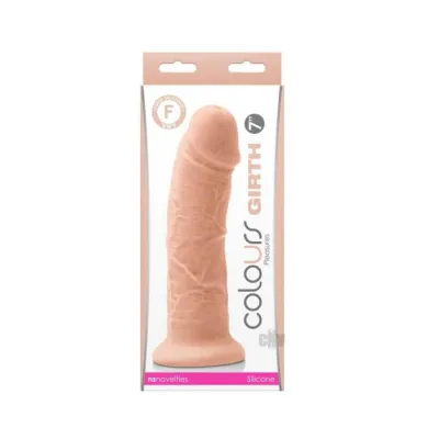 Colours Girth Silicone Dildo White