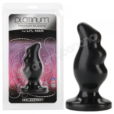 Platinum The Li l Man Black Butt Plug