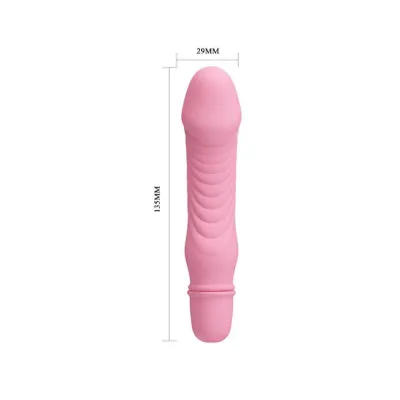 Stev Vibrating Dildo 5 3 Inch Pink