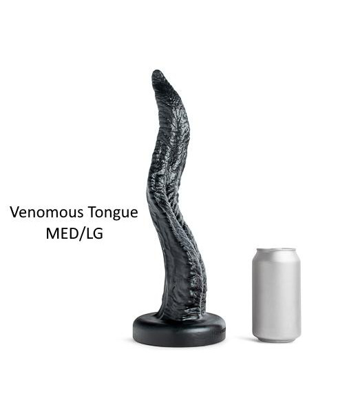 Mr. Hankey's Toys Venomous Tongue Dildo, Super Soft Silicone