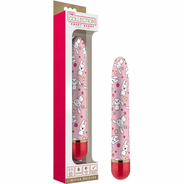 The Collection Sweet Bunny Classic Slim Vibrator By Blush Novelties - Red — image 7 of 7