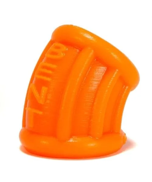 Bent 1 Ball Stretcher Curved Silicone - Small - Orange