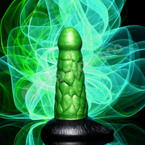 Creature Cocks Radioactive Reptile Thick Scaly Silicone Dildo