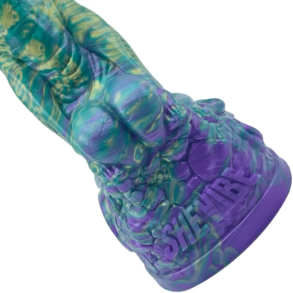 The Futanari 9.5" Silicone Fantasy G-Spot Dildo By Uberrime - Mardi Gras