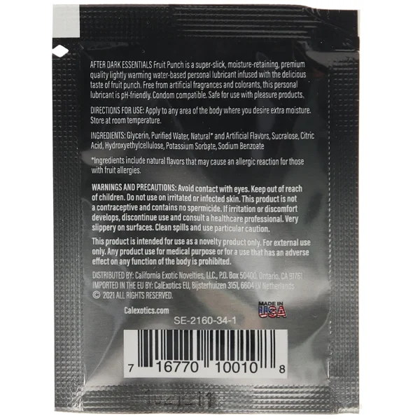 After Dark Flavored Lube .08oz/2.37ml
