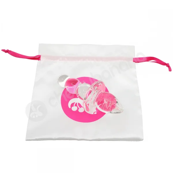 Crystal Pleasures Glass Beaded Double Butt Plug