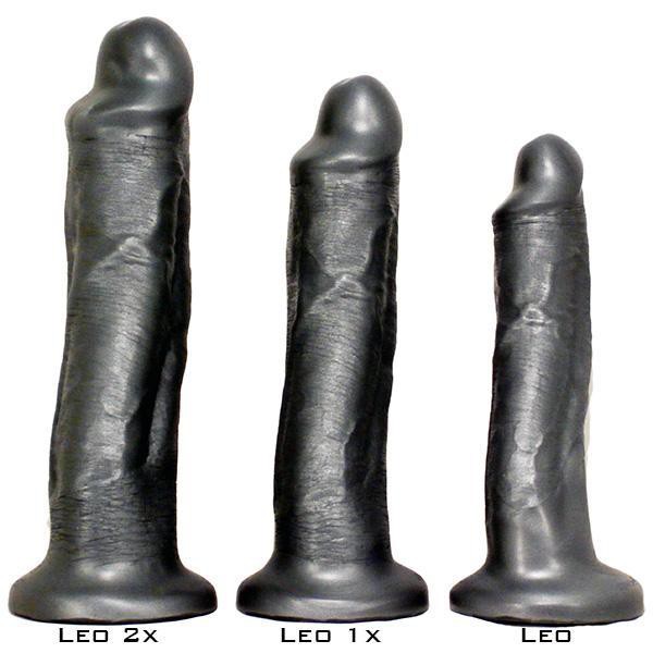 SquarePegToys® Leo Harness SuperSoft Bronze Silicone Dildo with Suction Cup