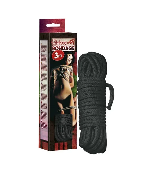 Cotton Bondage Rope - Black