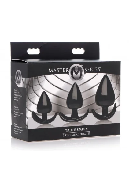 Triple Spades 3-Piece Anal Plug Set — image 4 of 7