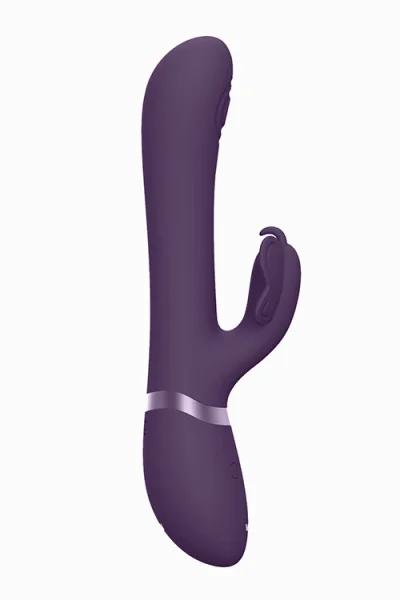 Shots Toys 8.8" Etsu Thumping & Vibrating Rabbit with Interchangeable Clitoral Sleeves