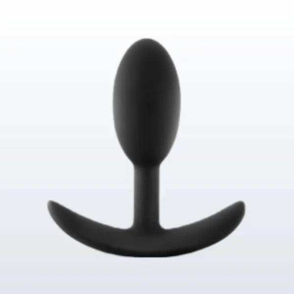 Luxe Wearable Vibra Slim Plug Small Black