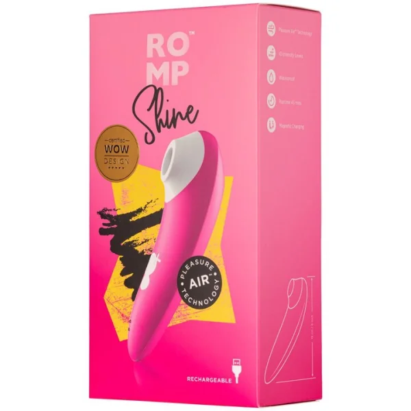 ROMP Shine Pink 10 Function Clitoral Stimulator — image 5 of 5