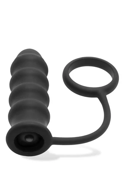 Master Series 4.5" Vibrating Anal Plug with Cock Ring — image 4 of 6