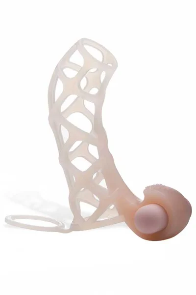 Shots Toys Stretchy Silicone Vibrating Cock Cage - LIMITED TIME SUPER DEAL — image 10 of 12