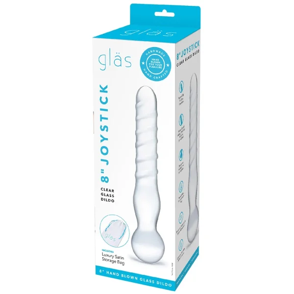 Joystick Clear Glass Dildo