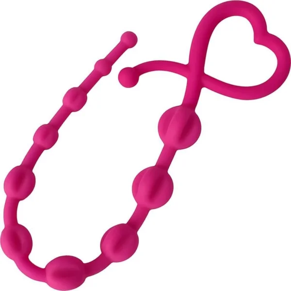 Curve Gossip Hearts n' Spurs Anal Beads - Magenta