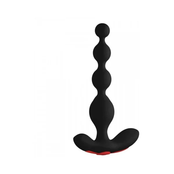 Forto Vibrating Anal Beads Black