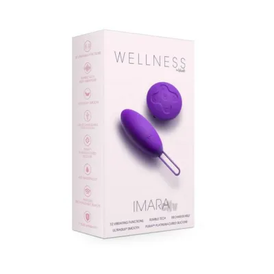 Bullets Discreet Wellness Imara Vibrating Egg With Remote Purple