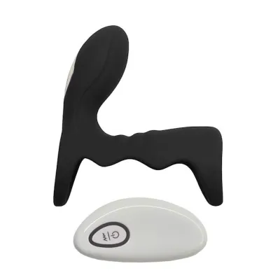 Nix Vibrating Cock And Ball Cage Black