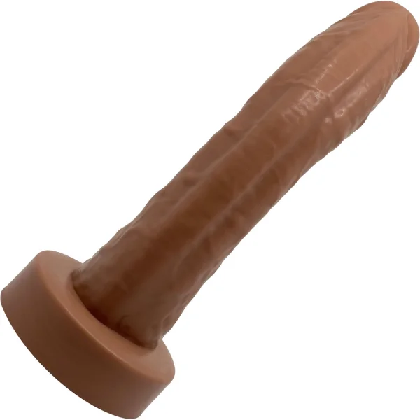 WEE Daddy Dominic 7" Platinum Silicone Realistic Dildo By Dee's Big Daddies - Caramel