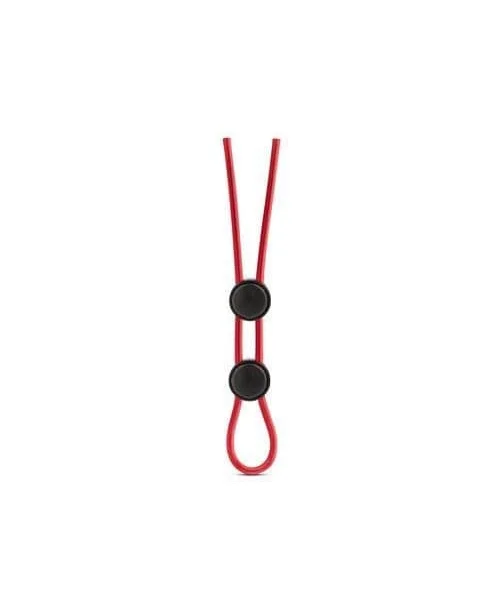 Stay Hard - Silicone Double Loop Cock Ring  - Red