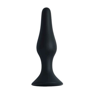 Share Satisfaction Large Silicone Butt Plug Black Large