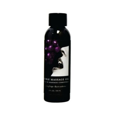 Earthly Body Edible Massage Oil Grape 2oz