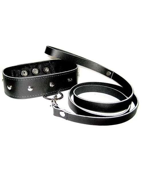 SportSheets Leather Leash And Collar
