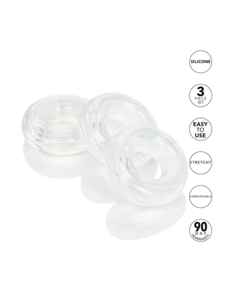 Set of 3 Silicone Stacker Rings