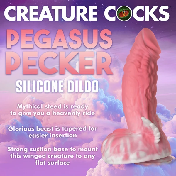 Creature Cocks - Pegasus Pecker Winged Silicone Dildo
