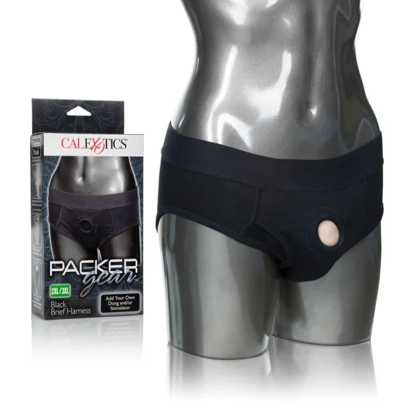 Packer Gear Black Brief Harness 2XL/3XL — image 8 of 12