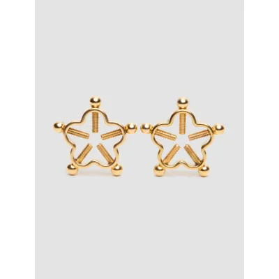 Gold Flower 5 Point Adjustable Stainless Steel Nipple Clamps