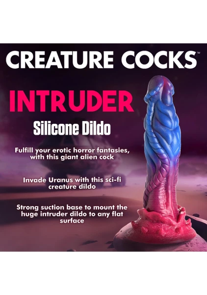 Intruder Alien 9" Silicone Suction Cup Dildo By Creature Cocks